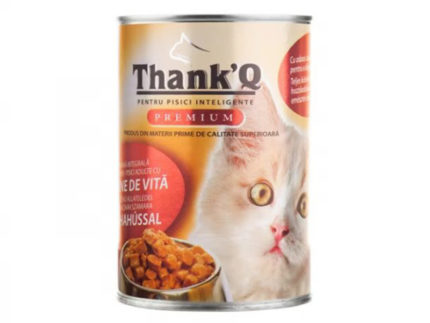 HRANA UMEDA PENTRU PISICI THANK Q PREMIUM CU VITA 415 G