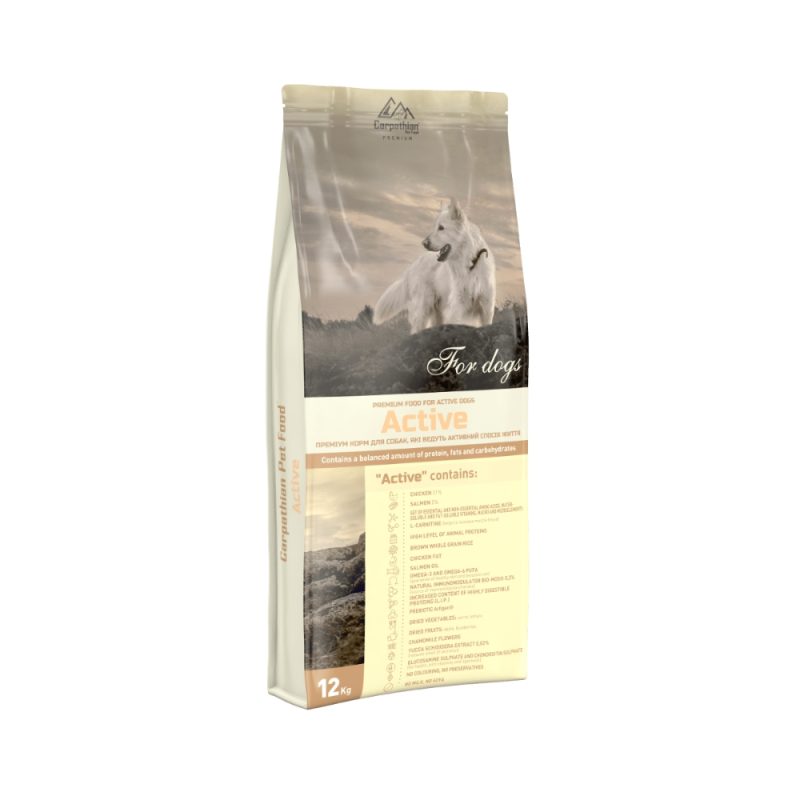 Hrana Uscata PREMIUM CARPATHIAN Dog – Active 3kg