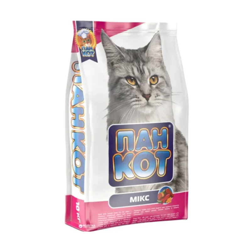 Hrana Uscata Pisici Pan Kot - Mixt Pui, Vita, Peste 400g