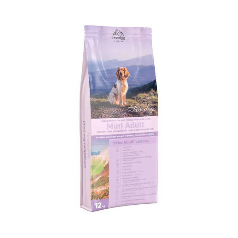 Hrana Uscata PREMIUM CARPATHIAN Dog – Mini Adult 3kg