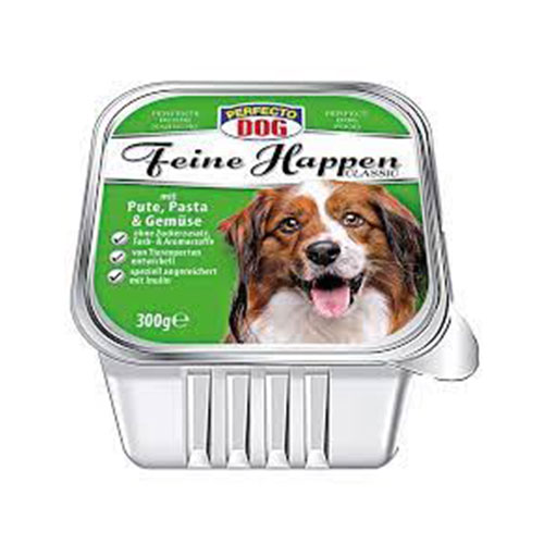 Hrana Umeda PERFECTO Pateu pentru Caini – Paste/Legume 300g