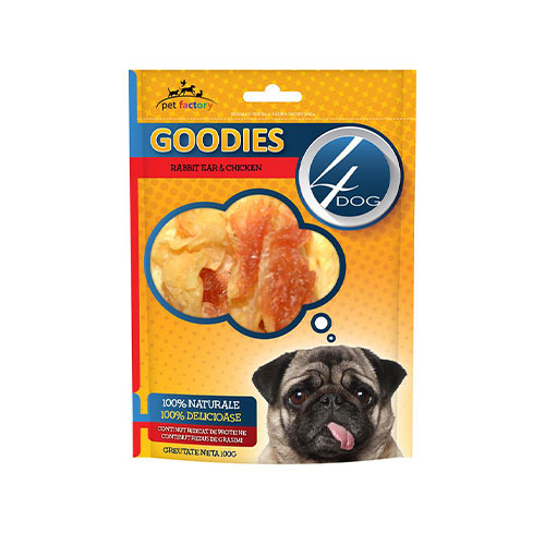 RECOMPENSE GOODIES RABBIT EAR WITH CHICKEN 100 G