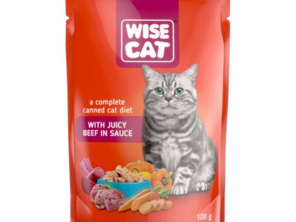 Hrana Umeda Pisici CARPATHIAN WISE CAT - Vita in Sos 100g 24buc/bax