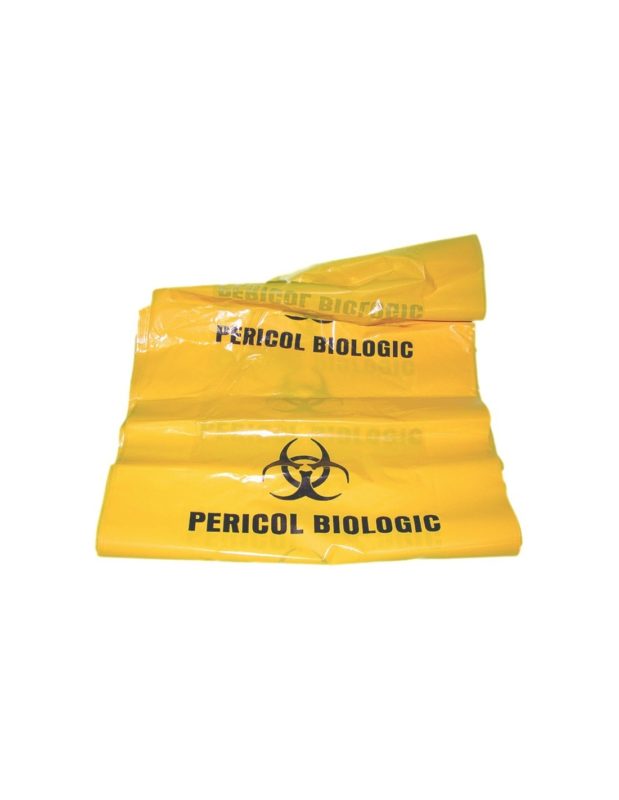 SACI GALBENI BIOHAZARD 40 L