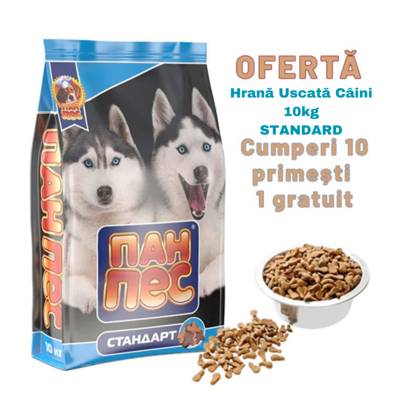 Oferta Hrana Uscata Caini Pan Dog - Standard 10kg