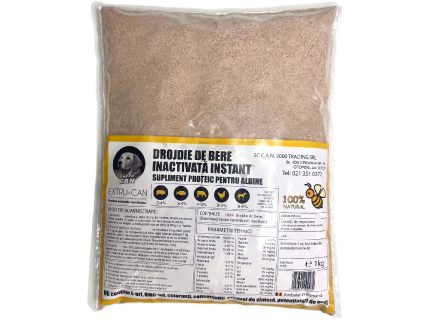Drojdie de bere Inactiva Instant - supliment proteic pentru Albine 1kg