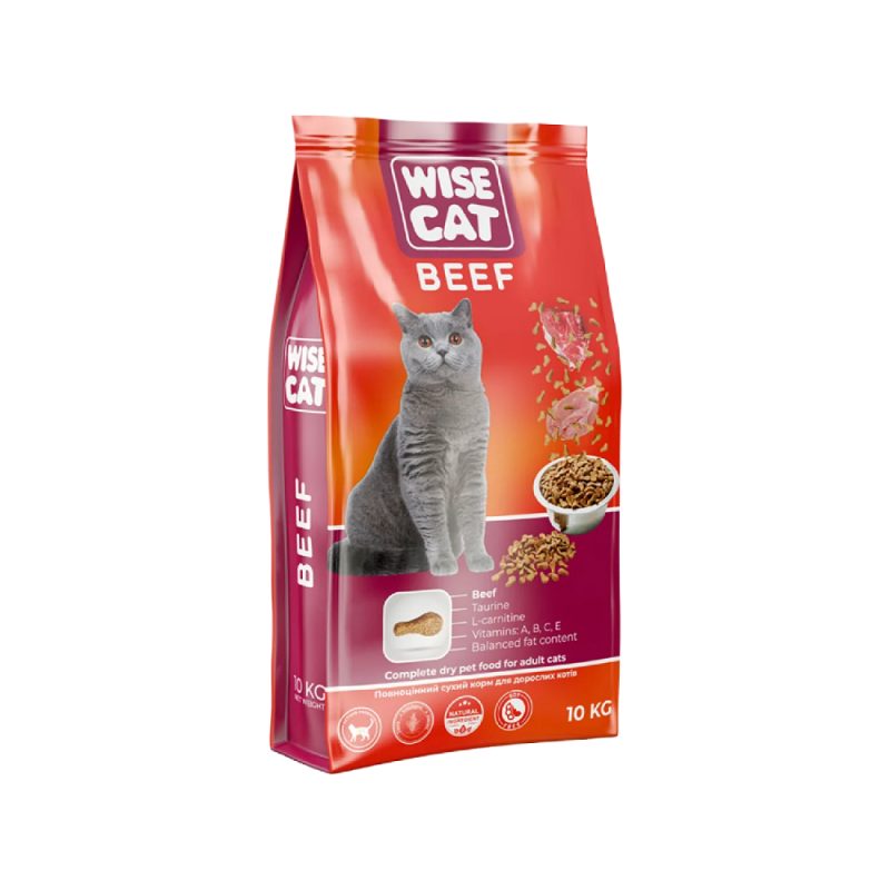 Hrana uscata pentru Pisici Wise Cat - Vita 10kg
