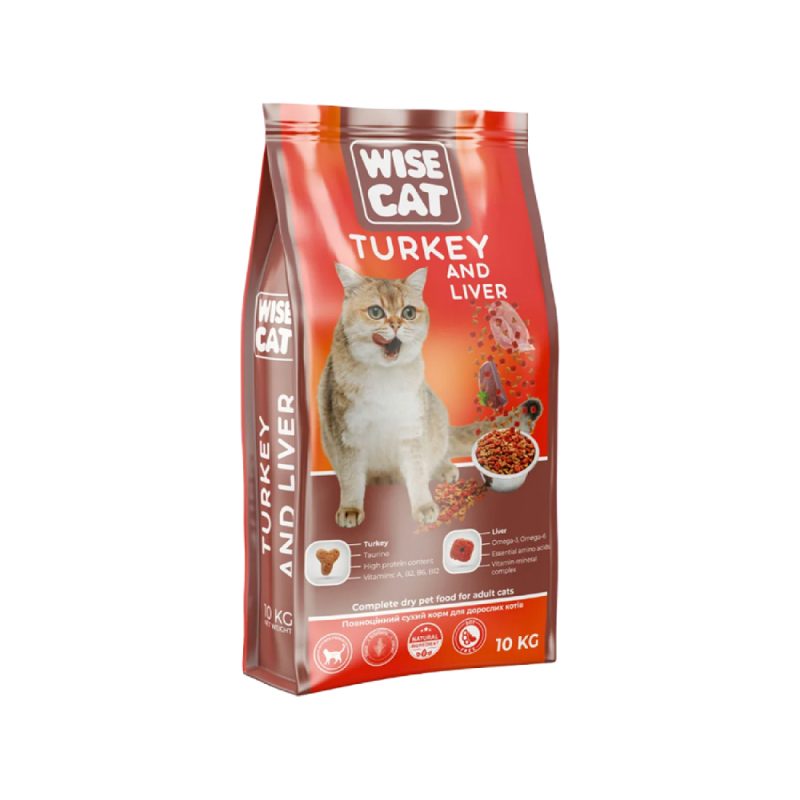Hrana uscata pentru Pisici Wise Cat - Curcan 10kg