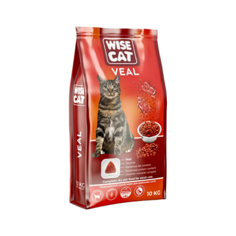 Hrana uscata pentru Pisici Wise Cat - Vitel 400g
