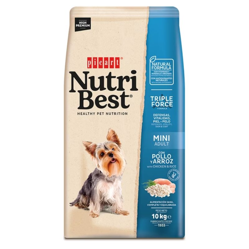 Hrana PREMIUM Nutribest Mini Adult -Pui si Orez 10kg