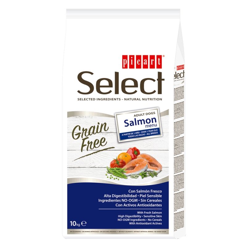 Hrana SUPER PREMIUM Select Picart Adult fara Cereale - Somon 10kg