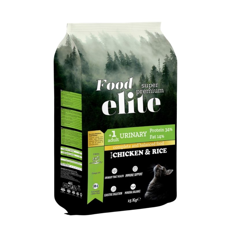 Hrana SUPER PREMIUM Food elite Pisici Urinary - Pui si Orez 15kg