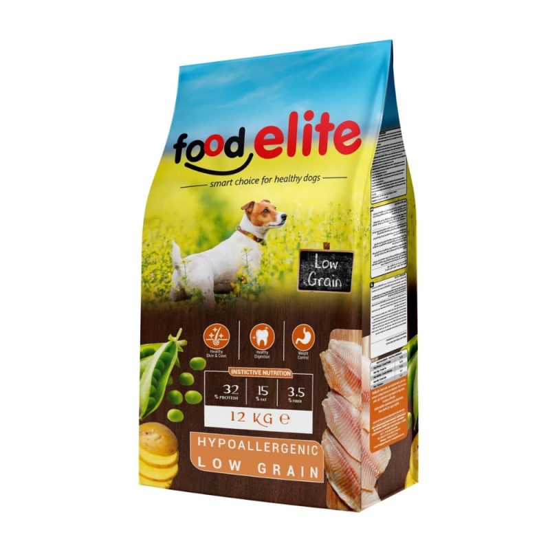 Hrana SUPER PREMIUM Food elite Caini fara Cereale - Peste si Pui 12kg