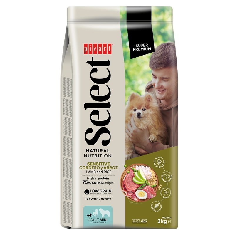 Hrana SUPER PREMIUM Select Dog Mini Sensitive - Miel si Orez 8kg